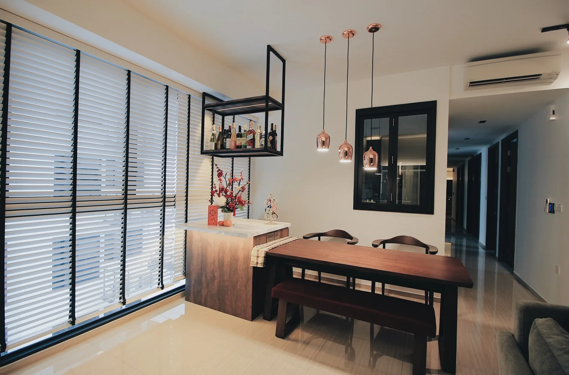 Lush Acres dark interior